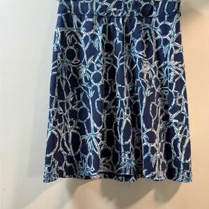Lilly Pulitzer Navy and White Mini Skirt